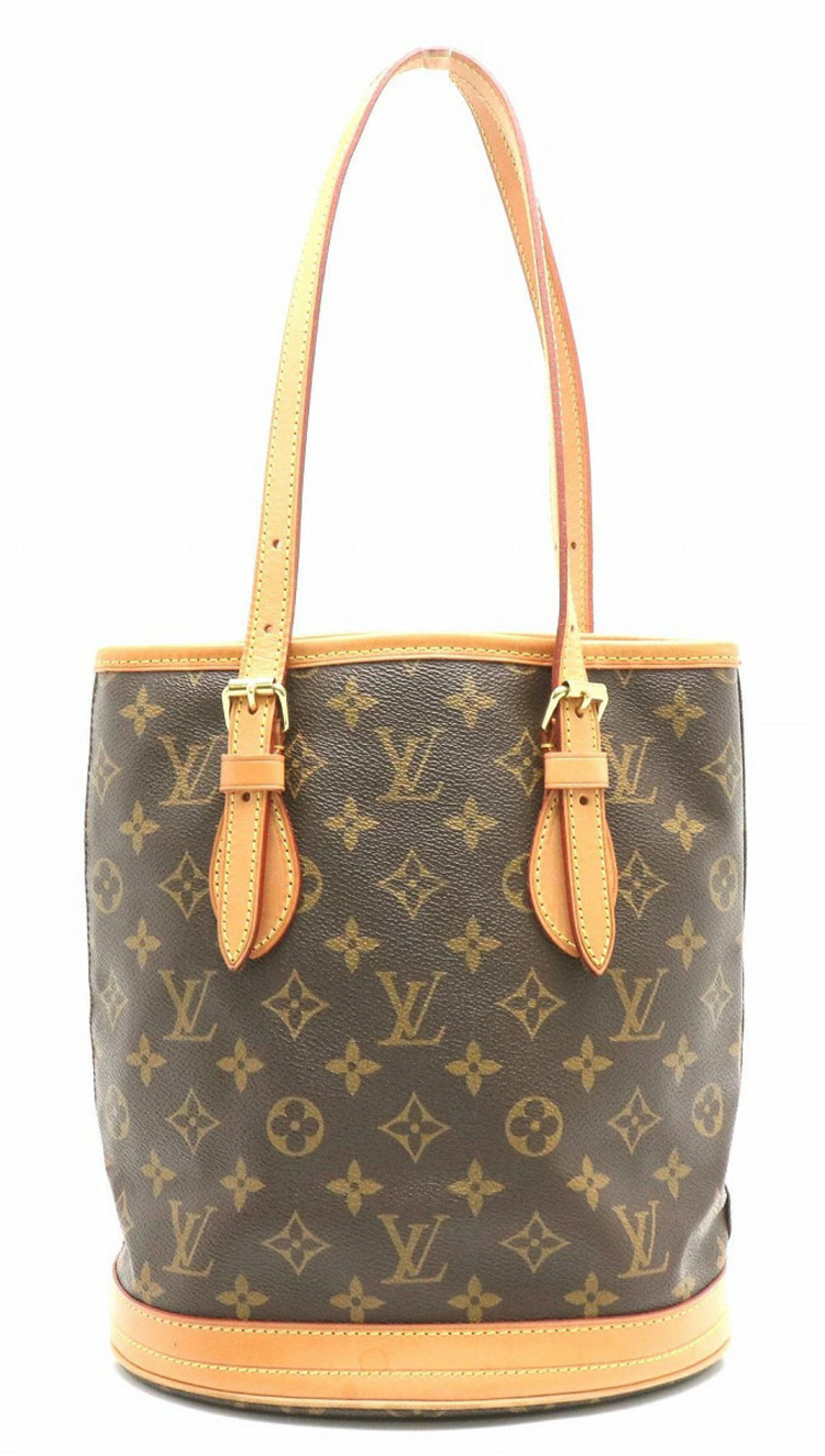 Louis Vuitton Monogram Clutch Bag Bucket Tote Shoulder - Picture 2 of 9